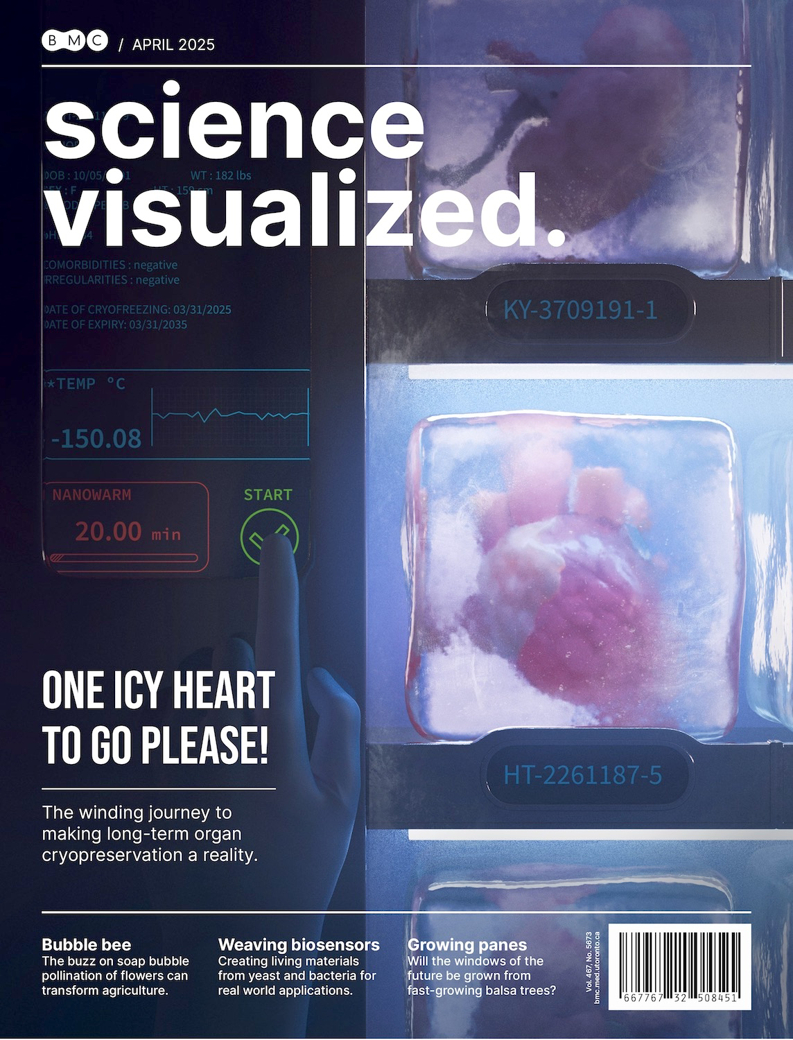 Editorial journal cover on long-term organ cryopreservation