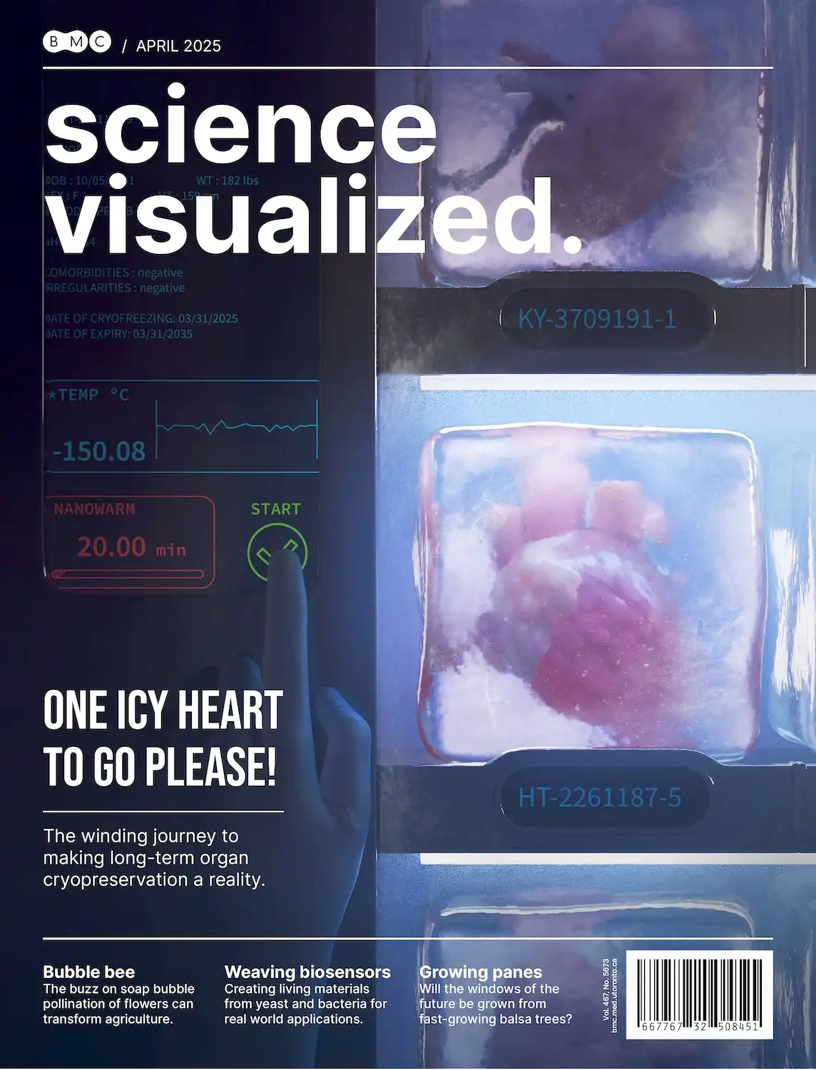 Editorial journal cover on long-term organ cryopreservation